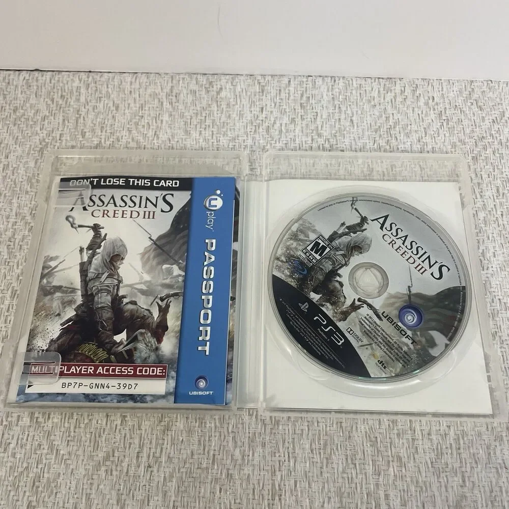 Assassin's Creed 3 Vidoe Game for Sony Playstation 3 Complete with Manual